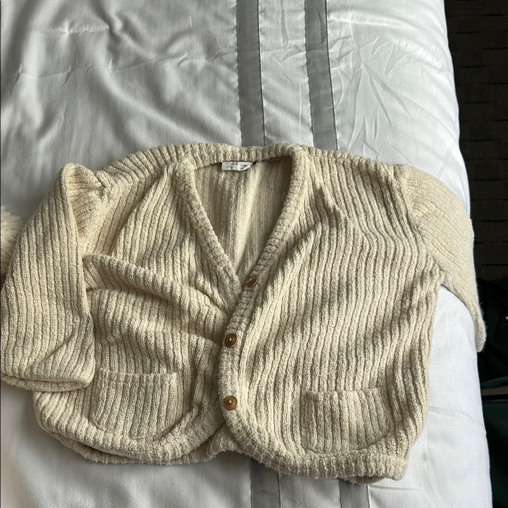 Zara Cream Knit Cardigan